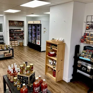 the inside of a grocery store