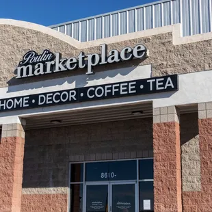 the front of the store