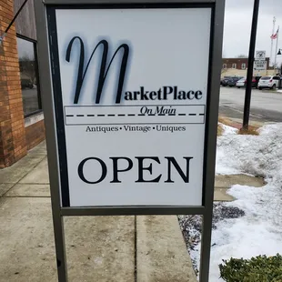 Sign out front