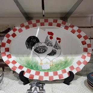 Rooster plate