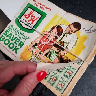 A full book of Green Stamps