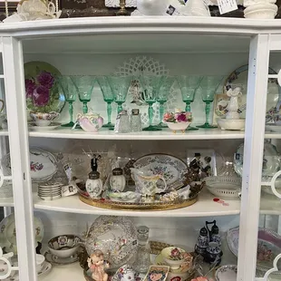 Beautiful china and glassware