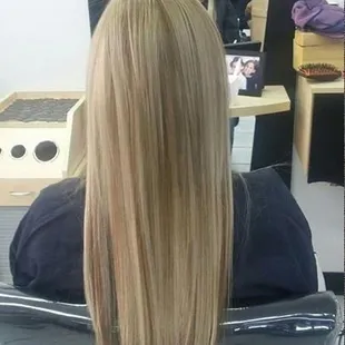 After extensions with Janet! Best Cinderella extensions!