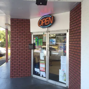 open sign