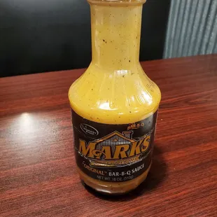 BB-Q sauce bottle