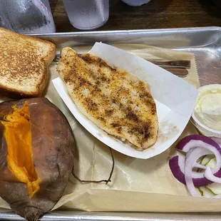 Baked blackened fish