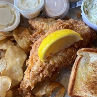 Fried "Lemon Pepper" Fish Dinner