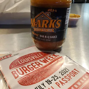 Burger Week,  add the sauce