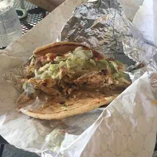 Chicken pita really good