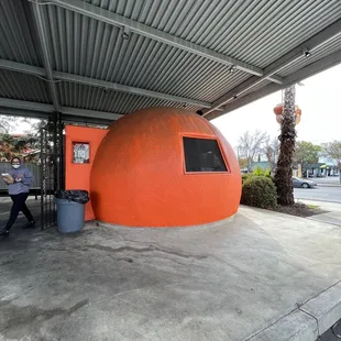 outside