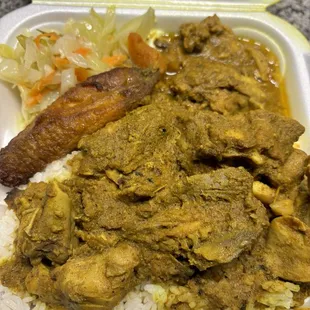 Curry chicken meal