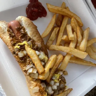 1/2 Coney Dog Platter