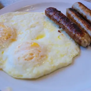 Eggs and sausage