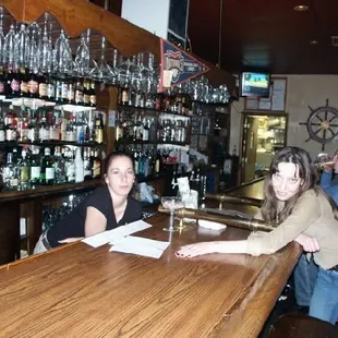 Some of the bartenders at Mark&apos;s Pub