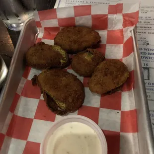 Fried pickle chips