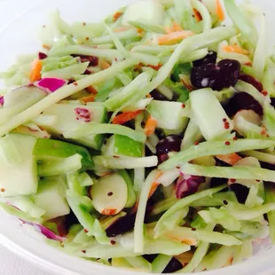 $3.50 Broccoli slaw was excellent but it didn&apos;t have any broccoli in it.