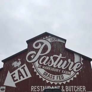 a sign for pasture