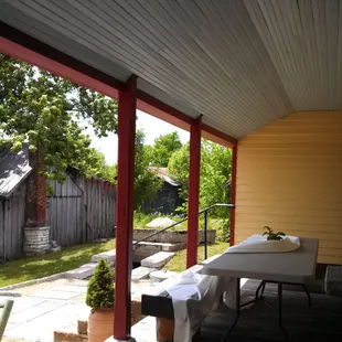Great view from eating area