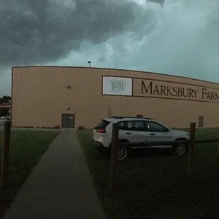 outside