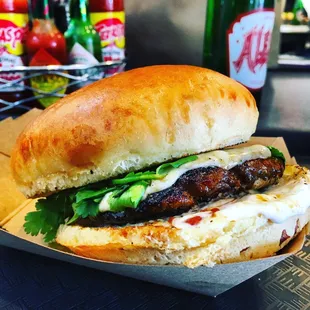 Chorizo burger  get it!
