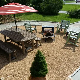 Outside patio area
