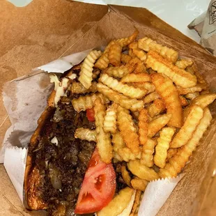 Markey's Famous Cheese Steak Combo