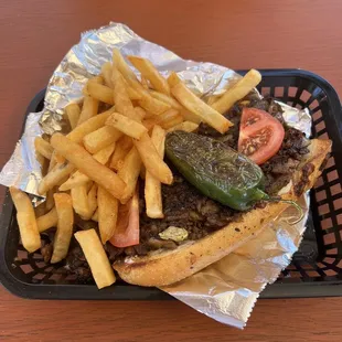 Markey's Famous Cheese Steak Combo