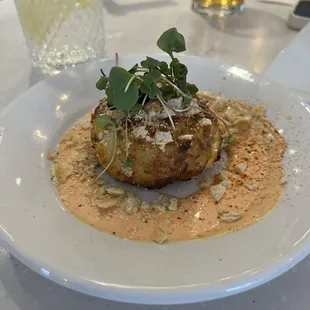 Excellent crab cake.
