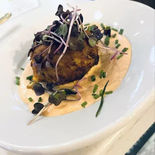 Crab cake. Real crabby.