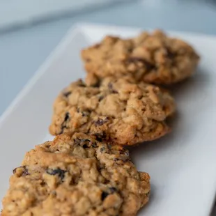 Oatmeal Raisin Sourdough Cookies