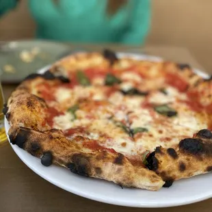 Delicious Pizza with cheese and basil