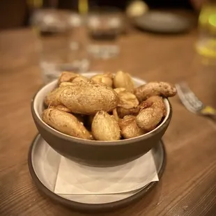 Fingerling potatoes that came with the steak