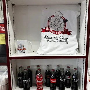 bottles of soda and other beverages