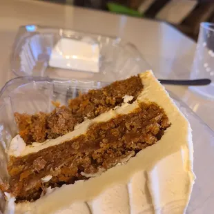 Gluten-free and vegan carrot cake.