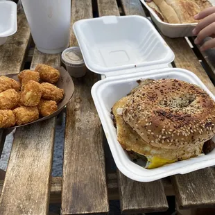 Steak Bagel Sandwich