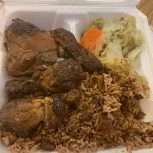 Brown Stew Chicken Plate