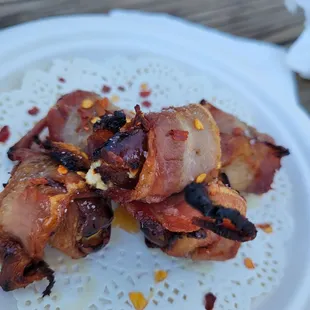 Bacon wrapped stuffed days