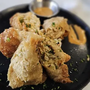 Crab and Lobster egg rolls
