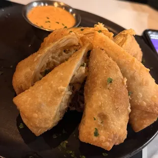 lobster and crab egg rolls