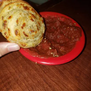 Garlic Knots are the bomb at Marley's!!