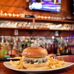 Cheeseburger with French Fries