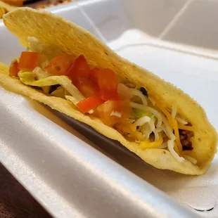 Beef hard taco