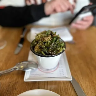 Lemon and Garlic Roasted Brussels Sprouts Chips