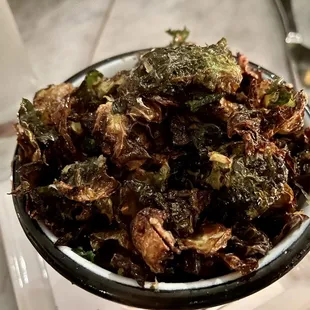 Fried Brussels Sprout Chips
