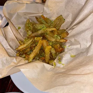 Truffled parmesan fries