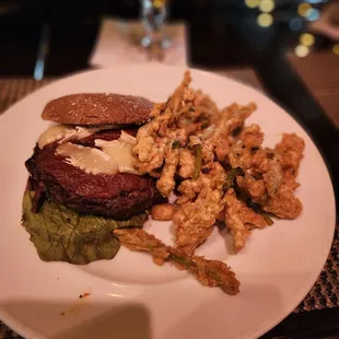 Brielicious Burger with Asparagus Fries