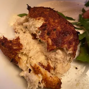 Crab cake.