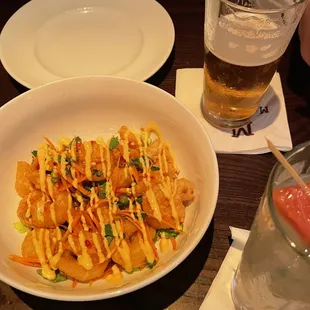 Shrimp tempura appetizer