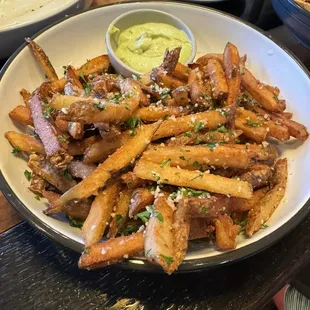 Hand cut fries