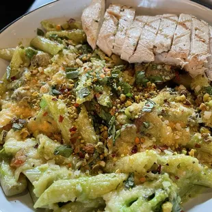 Penne Genovese with chicken